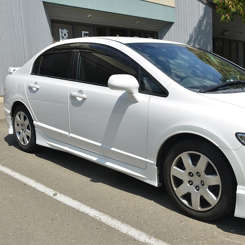 2006-11 Honda Civic Sedan Window Visors Wind Deflectors Rain Guards Tape-On EOS Visors