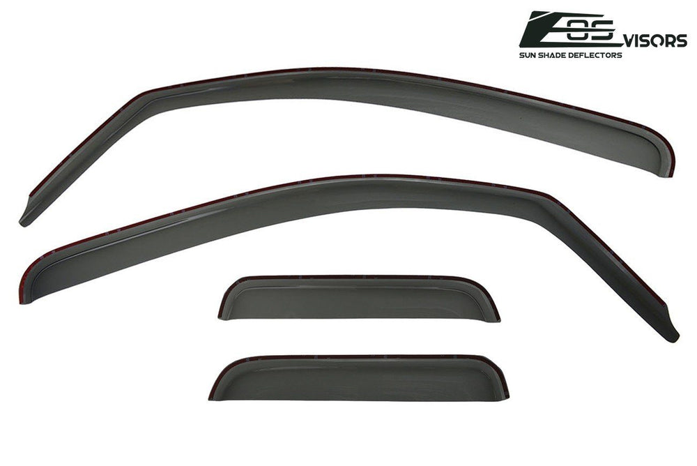 2007-19 Toyota Tundra Double Cab Window Visors Wind Deflectors Rain Guards In-Channel EOS Visors