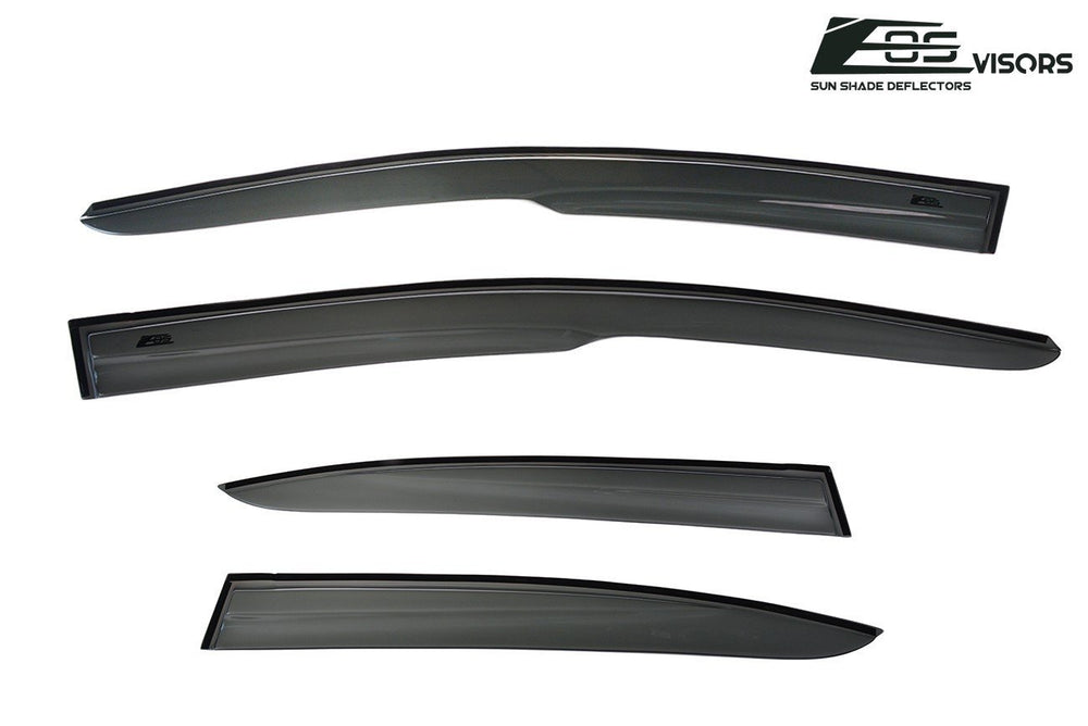 2012-15 Honda Civic Sedan Window Visors Wind Deflectors Rain Guards Tape-On EOS Visors