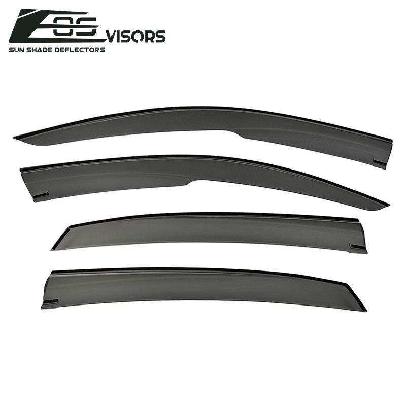 2016-21 Honda Civic Hatchback Tape-On Window Visors Wind Deflectors Rain Guards Tape-On EOS Visors