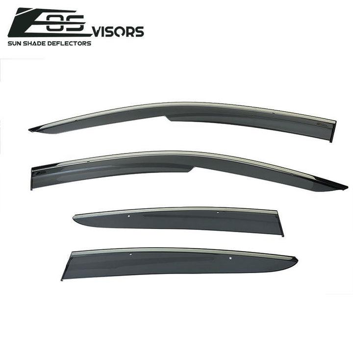 2016-Up Honda Civic Sedan Clip-On Window Visors Wind Deflectors Rain Guards Clip-On EOS Visors