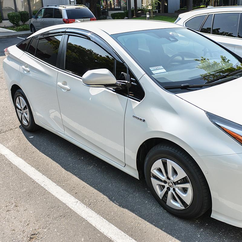 2016-Up Toyota Prius Window Visors Wind Deflectors Rain Guards Tape-On EOS Visors