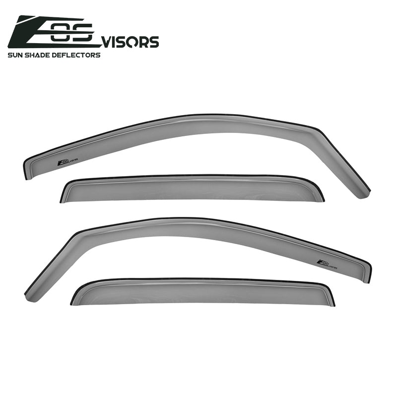 2016-Up Toyota Tacoma Double Cab Window Visors Wind Deflectors Rain Guards In-Channel EOS Visors