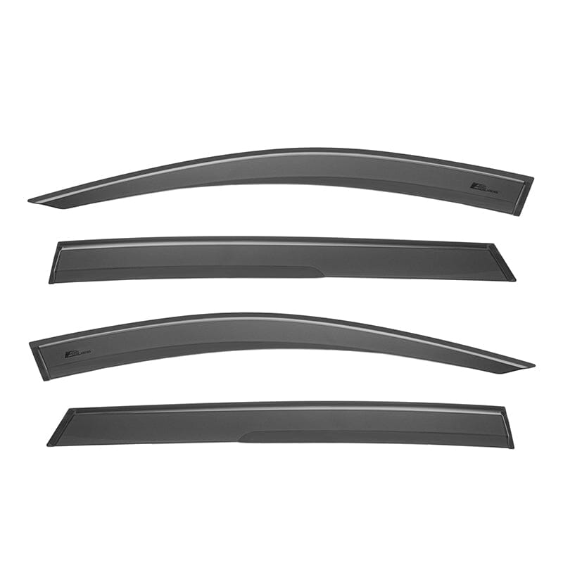 EOS Tape-On Side Window Visors For 13-18 Acura RDX – Smoke Tinted Rain Deflectors