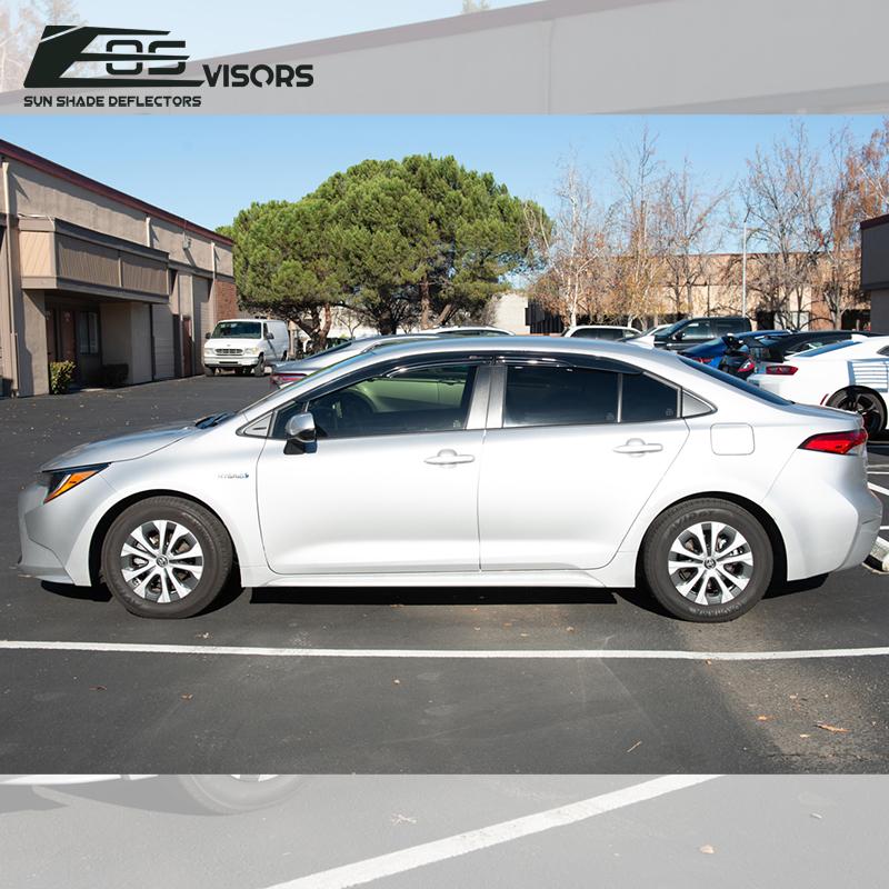 2020-Up Toyota Corolla Sedan MUGEN Style Window Visors Deflectors Tape-On EOS Visors