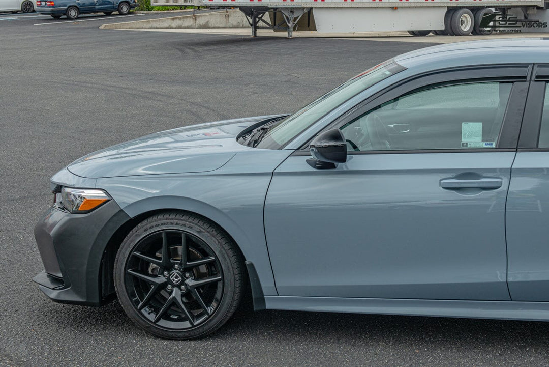 2022-Up Honda Civic JDM Style Tape-On Window Visors Wind Deflectors Rain Guards Tape-On EOS Visors