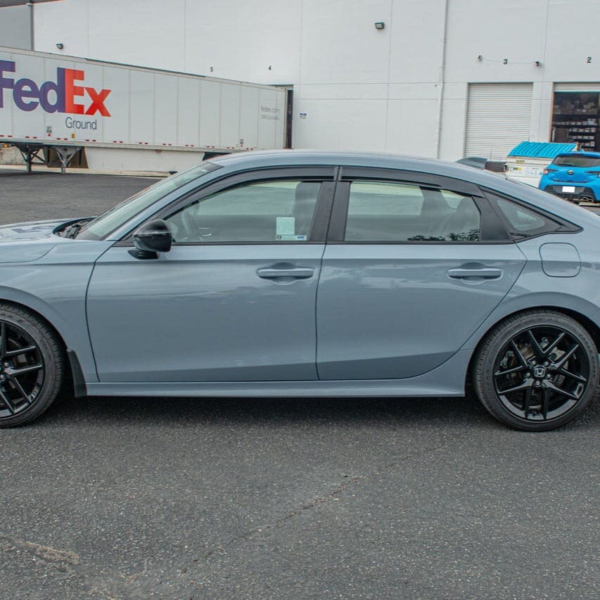 2022-Up Honda Civic JDM Style Tape-On Window Visors Wind Deflectors Rain Guards Tape-On EOS Visors Light Tinted