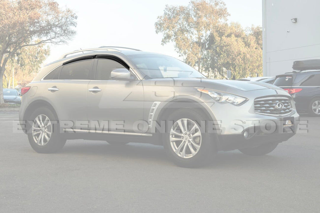 2009-17 Infiniti FX35 FX37 FX50 QX70 Window Visors Deflectors Rain Guards Tape-On EOS Visors 