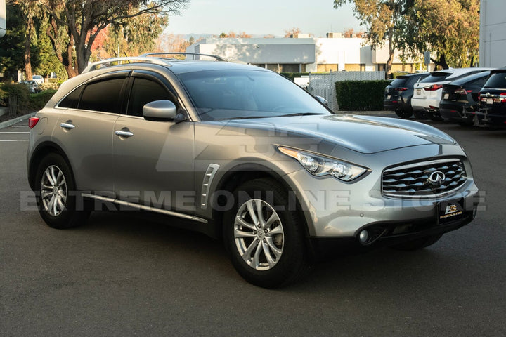 2009-17 Infiniti FX35 FX37 FX50 QX70 Window Visors Deflectors Rain Guards Tape-On EOS Visors 