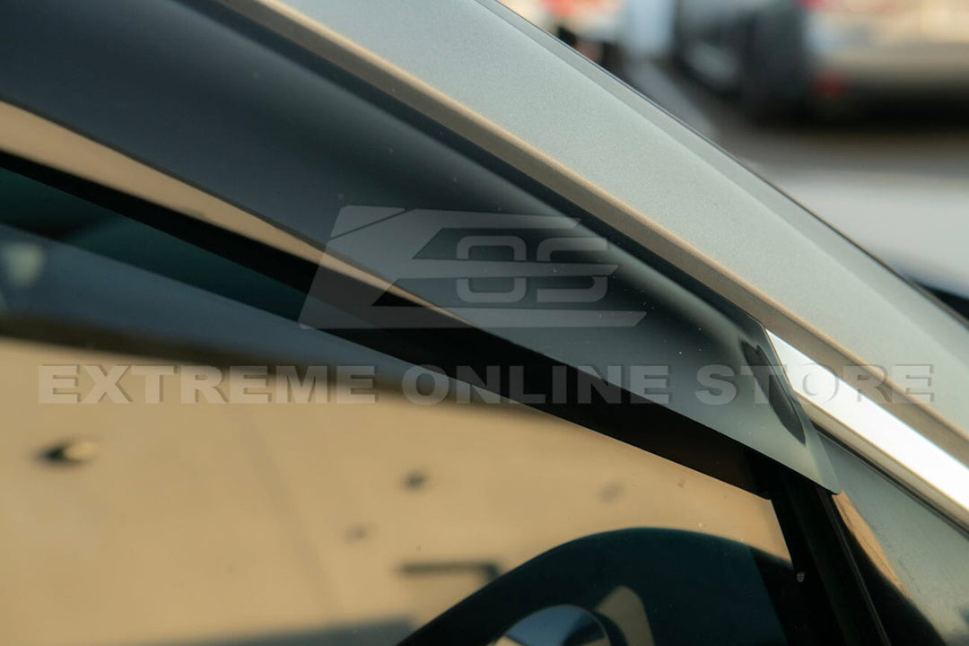 2009-17 Infiniti FX35 FX37 FX50 QX70 Window Visors Deflectors Rain Guards Tape-On EOS Visors 