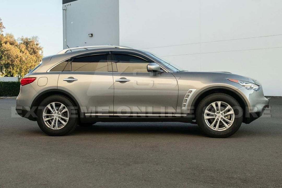 2009-17 Infiniti FX35 FX37 FX50 QX70 Window Visors Deflectors Rain Guards Tape-On EOS Visors 