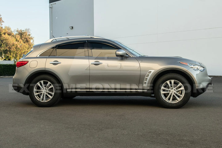 2009-17 Infiniti FX35 FX37 FX50 QX70 Window Visors Deflectors Rain Guards Tape-On EOS Visors 