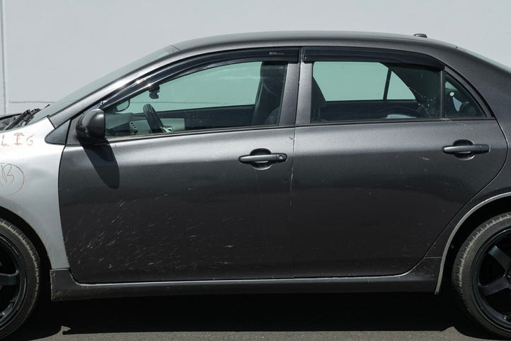 2009-2013 Toyota Corolla Window Visors Wind Deflectors Rain Guards Tape-On EOS Visors 