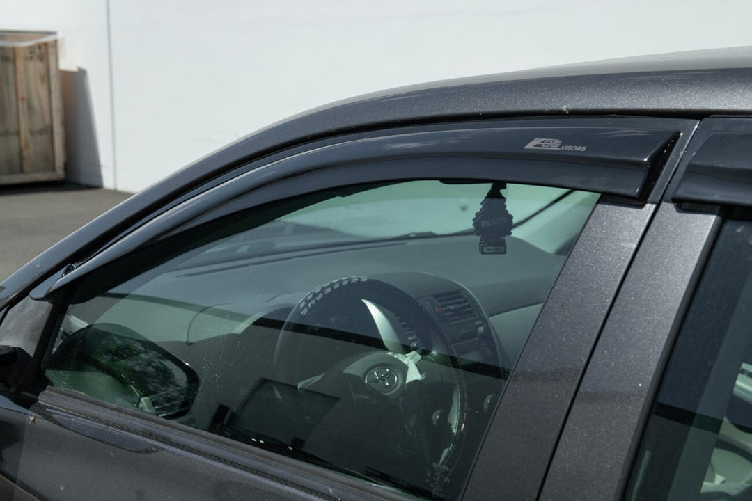 2009-2013 Toyota Corolla Window Visors Wind Deflectors Rain Guards Tape-On EOS Visors 