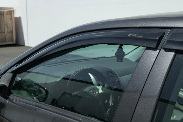 2009-2013 Toyota Corolla Window Visors Wind Deflectors Rain Guards Tape-On EOS Visors 