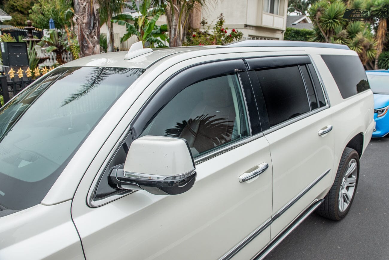 Wind Deflector Set Window Visors Rain Guards For Cadillac SRX MK2 2010-2016 - 4 PC Side Window Deflectors No Drill Installation Car Window Rain Guards