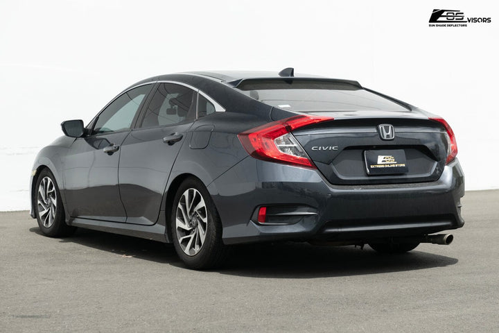 2016-2021 Honda Civic Sedan Rear Roof Visor Tape-On EOS Visors 