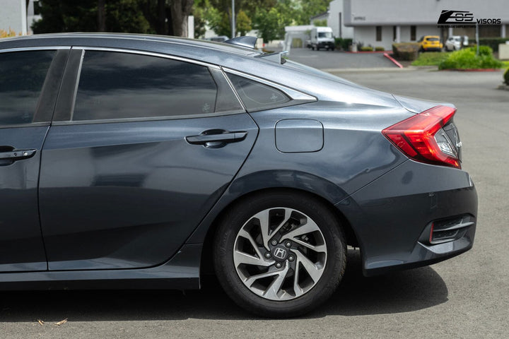 2016-2021 Honda Civic Sedan Rear Roof Visor Tape-On EOS Visors 