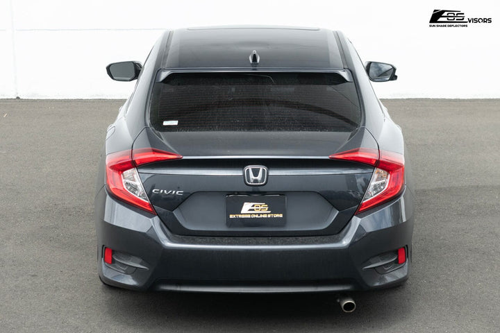 2016-2021 Honda Civic Sedan Rear Roof Visor Tape-On EOS Visors 