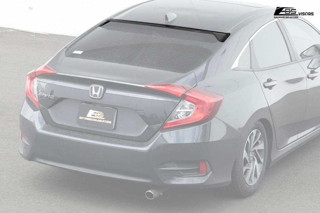 2016-2021 Honda Civic Sedan Rear Roof Visor Tape-On EOS Visors 