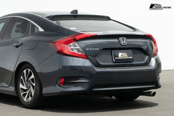 2016-2021 Honda Civic Sedan Rear Roof Visor Tape-On EOS Visors 