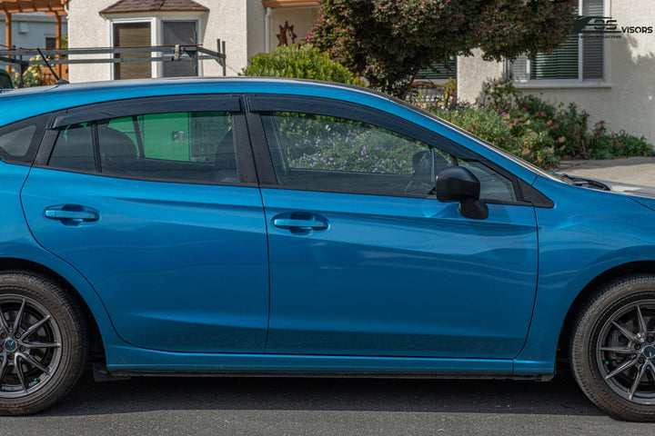 2017-23 Subaru Impreza Hatchback | 2018-23 Crosstrek Window Visors Deflectors Tape-On EOS Visors 