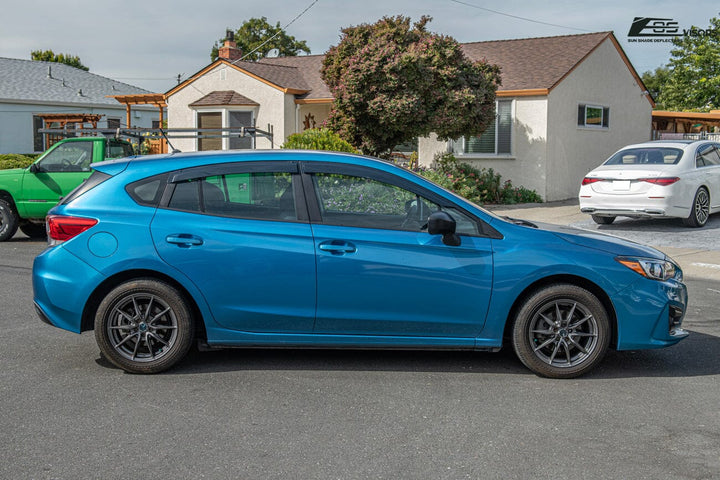 2017-23 Subaru Impreza Hatchback | 2018-23 Crosstrek Window Visors Deflectors Tape-On EOS Visors 