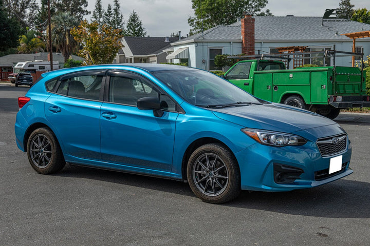 2017-23 Subaru Impreza Hatchback | 2018-23 Crosstrek Window Visors Deflectors Tape-On EOS Visors 