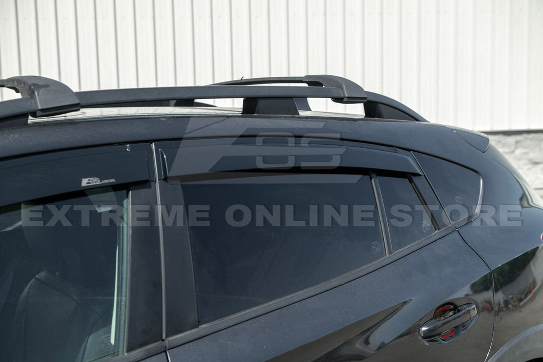 2017-23 Subaru Impreza Hatchback | 2018-23 Crosstrek Window Visors Deflectors Tape-On EOS Visors 