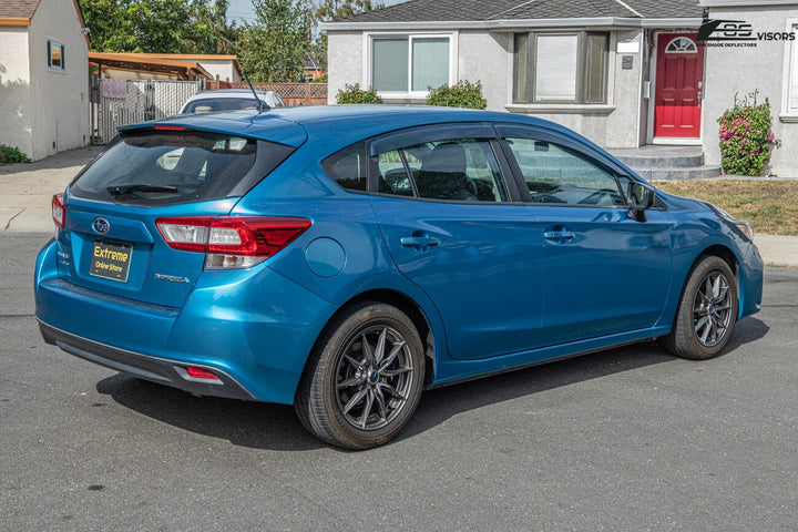 2017-23 Subaru Impreza Hatchback | 2018-23 Crosstrek Window Visors Deflectors Tape-On EOS Visors 