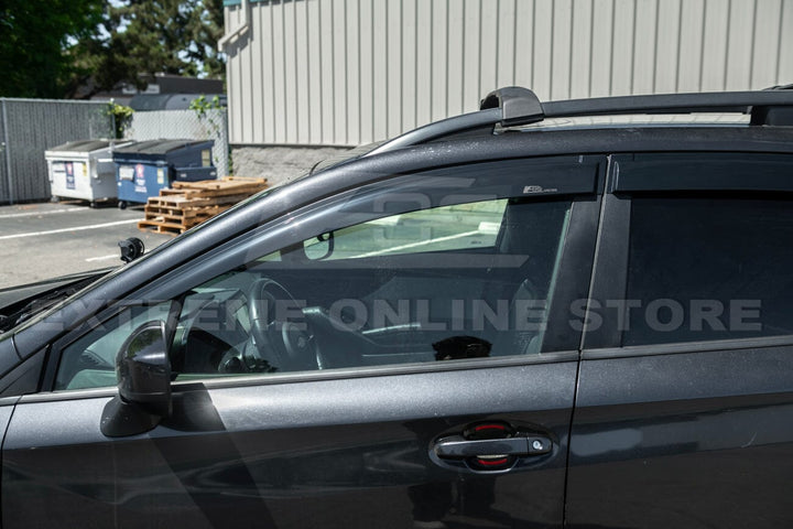 2017-23 Subaru Impreza Hatchback | 2018-23 Crosstrek Window Visors Deflectors Tape-On EOS Visors 
