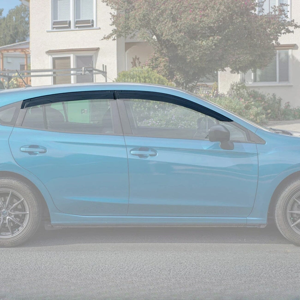 2017-23 Subaru Impreza Hatchback | 2018-23 Crosstrek Window Visors Deflectors Tape-On EOS Visors Subaru Impreza Hatchback 