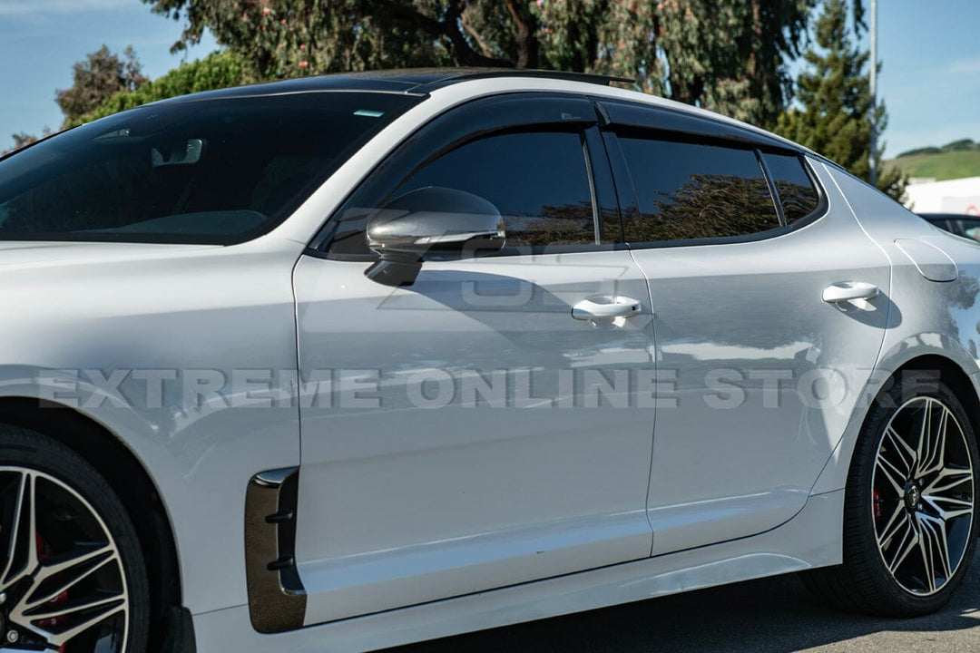2018-Present KIA Stinger Window Visors Wind Deflectors Rain Guards Tape-On EOS Visors 