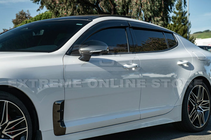 2018-Present KIA Stinger Window Visors Wind Deflectors Rain Guards Tape-On EOS Visors 