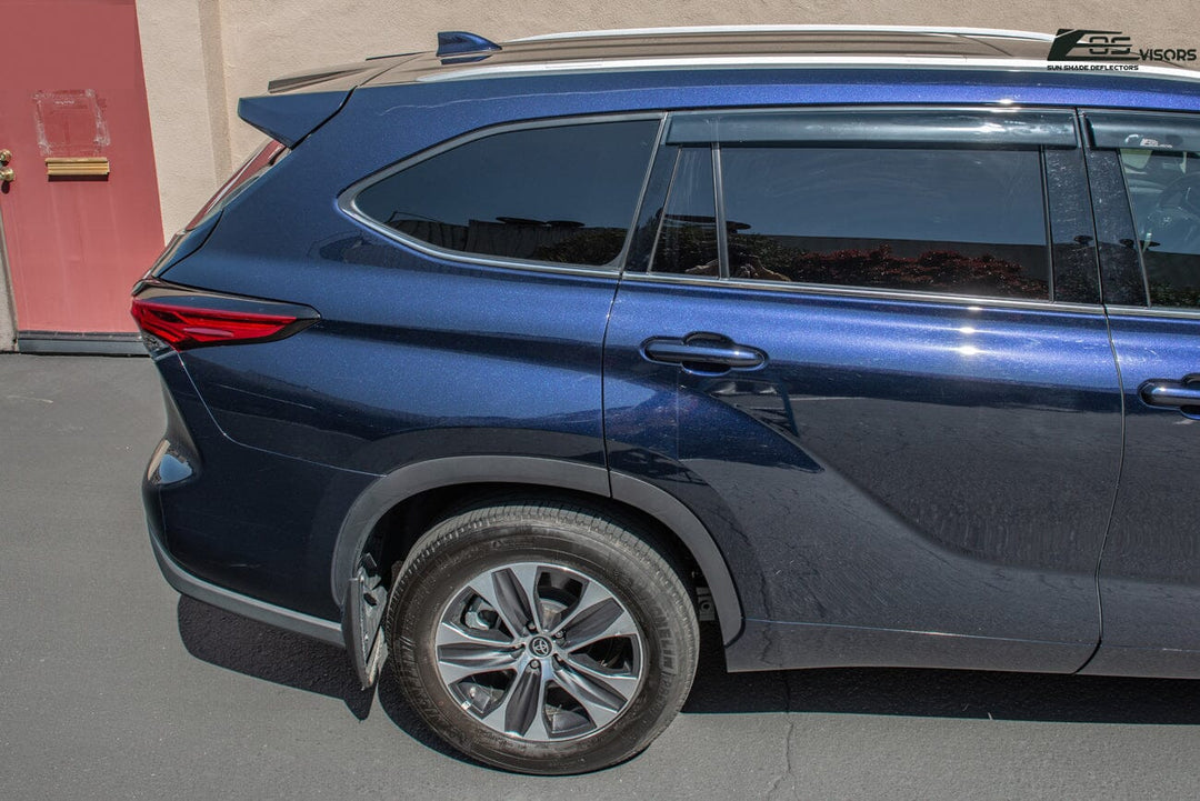 2020-Present Toyota Highlander Window Visors Wind Deflectors Rain Guards Tape-On EOS Visors 