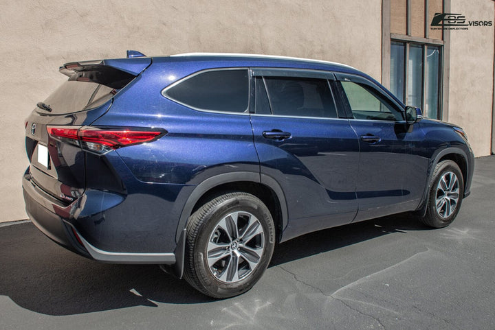 2020-Present Toyota Highlander Window Visors Wind Deflectors Rain Guards Tape-On EOS Visors 