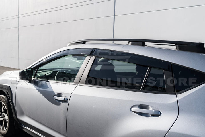 2024-Up Subaru Crosstrek Window Visors Wind Deflectors Rain Guards Tape-On EOS Visors 