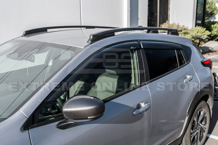 2024-Up Subaru Crosstrek Window Visors Wind Deflectors Rain Guards Tape-On EOS Visors 
