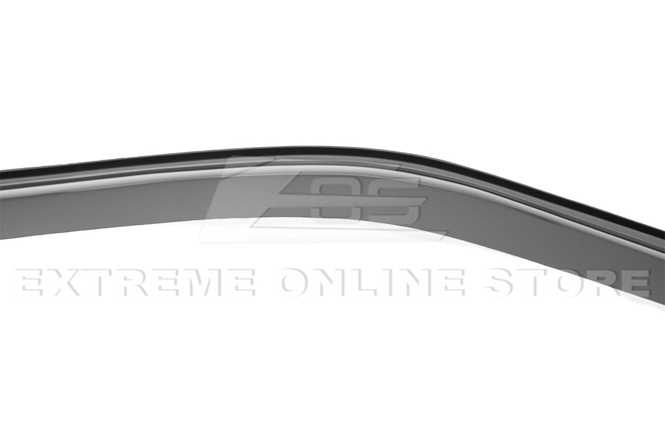 Dark Smoke Window Visor Rain Guards For 1988-1991 Honda Civic Hatchback - 3D Acrylic