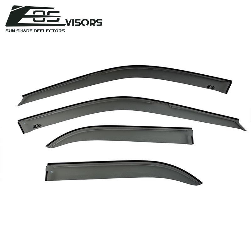 1992-95 Honda Civic Sedan Window Visors Wind Deflectors Rain Guards Tape-On EOS Visors 