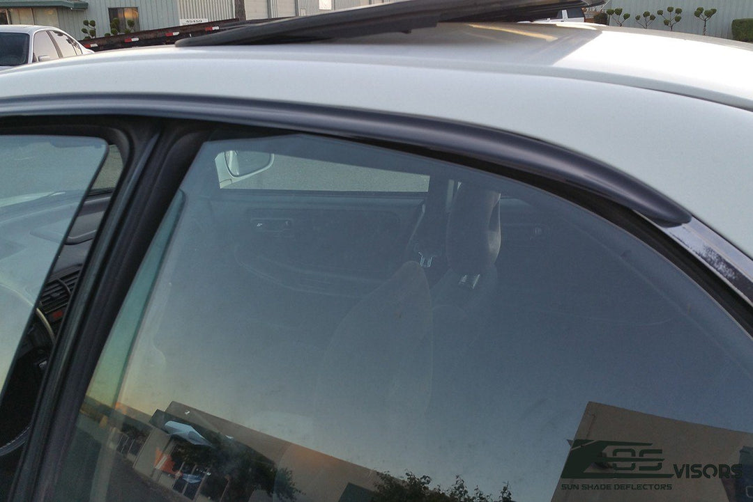 1994-01 Acura Integra Sedan Window Visors Wind Deflectors Rain Guards Tape-On EOS Visors 