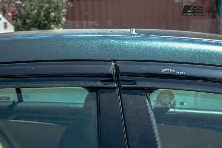 2004-08 Acura TL Window Visors Wind Deflectors Rain Guards Tape-On EOS Visors 