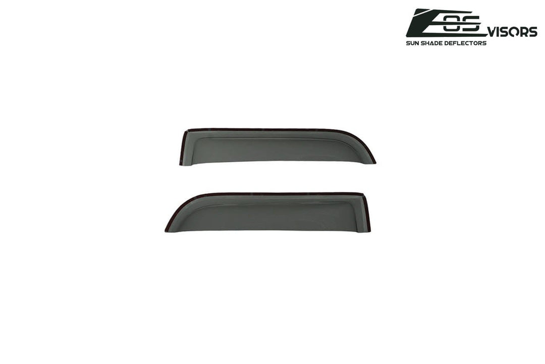 2004-14 Ford F-150 Double Cab Window Visors Wind Deflectors Rain Guards Vents In-Channel EOS Visors 