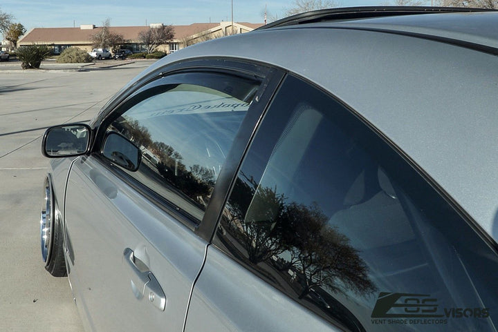 2006-11 Honda Civic Coupe Window Visors Wind Deflectors Rain Guards In-Channel EOS Visors 
