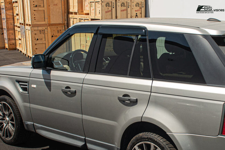 2006-13 Range Rover Sport Window Visors Wind Deflectors Rain Guards Tape-On EOS Visors 