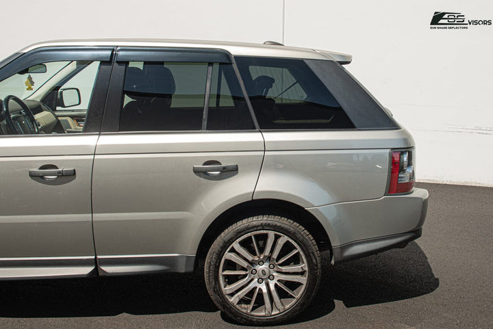 2006-13 Range Rover Sport Window Visors Wind Deflectors Rain Guards Tape-On EOS Visors 