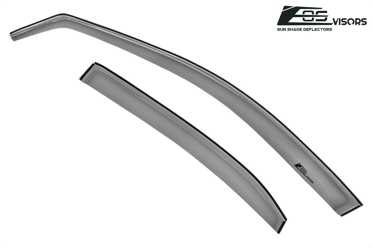 Mugen Style Window Visors For 2007-2011 Toyota Camry – 4-Piece Set With Chrome Trim, Rain Guard
