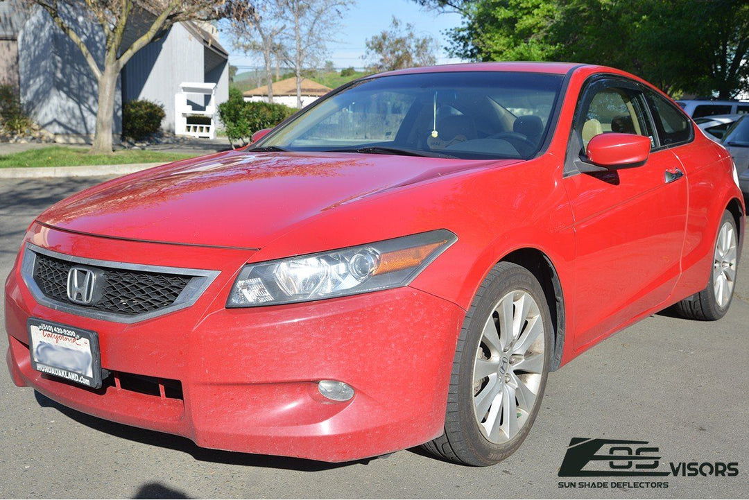 2008-12 Honda Accord Coupe Window Visors Wind Deflectors Rain Guards In-Channel EOS Visors 