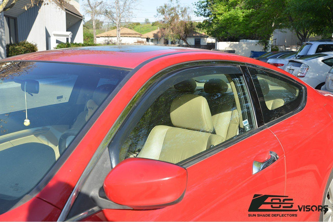 2008-12 Honda Accord Coupe Window Visors Wind Deflectors Rain Guards In-Channel EOS Visors 