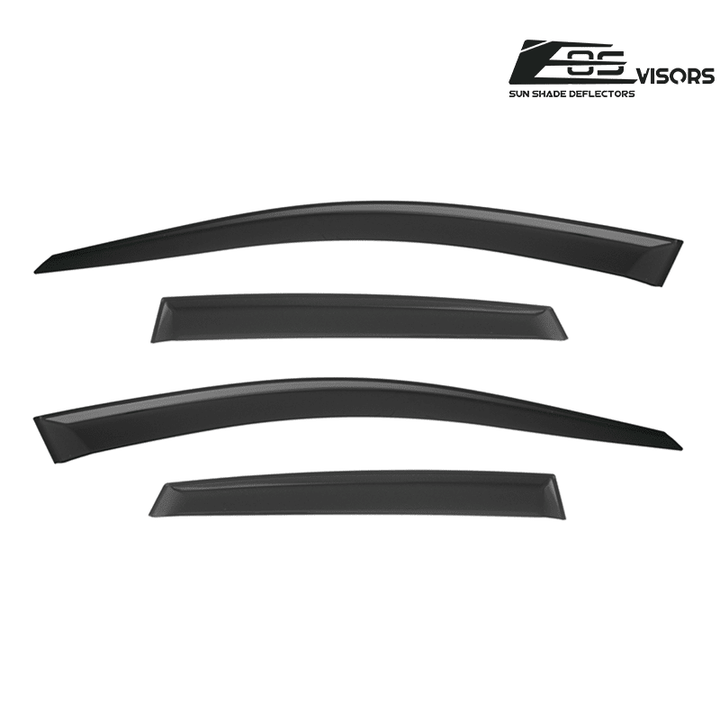 2008-14 Subaru WRX STi JDM Style Window Visors Wind Deflectors Rain Guards Tape-On EOS Visors 